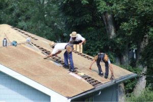 Roof damage inspection on a Gaithersburg MD home