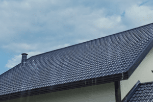 Roof jack flashing on asphalt shingles